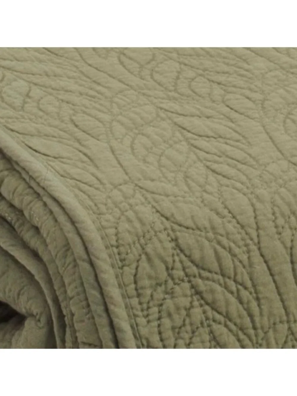 TAHARI HOME Cotton Embroidered Leaves Quilt Set